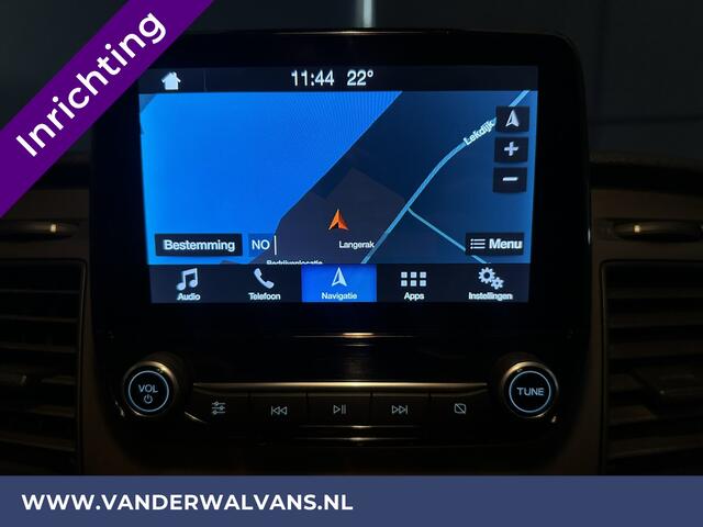 Ford TRANSIT CUSTOM 2.0 TDCI L2H1 Euro6 Airco | Camera | Cruise | Navigatie | Stoelverwarming Inrichting, Parkeersensoren V+A, LED, Bijrijdersbank, Bluetooth-telefonie