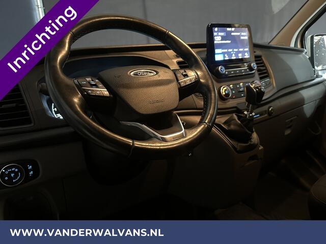 Ford TRANSIT CUSTOM 2.0 TDCI L2H1 Euro6 Airco | Camera | Cruise | Navigatie | Stoelverwarming Inrichting, Parkeersensoren V+A, LED, Bijrijdersbank, Bluetooth-telefonie