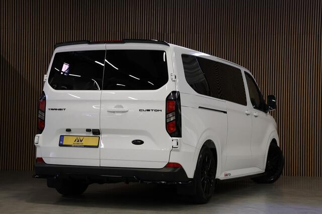 Ford TRANSIT CUSTOM 320 2.0 TDCI 170PK L2H1 DC | L+R Schuifdeur | ACC | Blind Spot | Navigatie | Camera | CarPlay | Lane Assist | Stoelverwarming | Raptor Edition | Trekhaak | 6-Zitter | Verlengde fabrieksgarantie tot 07-2029