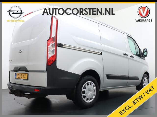 Ford TRANSIT CUSTOM Automaat 290 2.0TDCI 131PK L1H1 Navi Airco Cruise Camera Trekhaak Pdc Regen-/lichtsensor Euro 6 Trend Bluetooth Voorruit verwarmbaar Achterklep Zijschuifdeur Wandbetimmering Adaptieve bochtverl 1e Eigenaar Euro 6