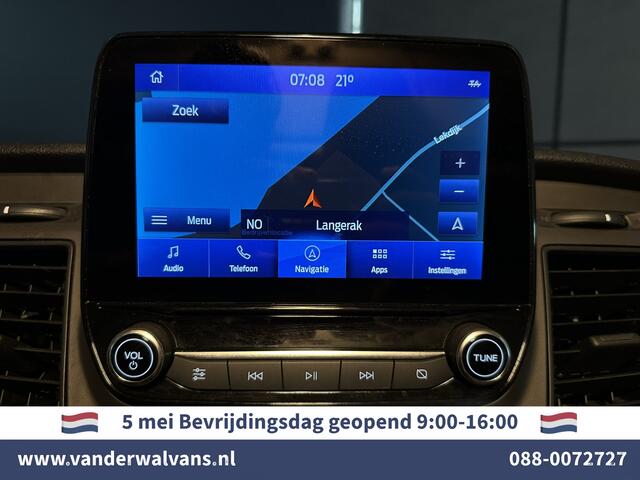 Ford TRANSIT CUSTOM 2.0 TDCI 130pk L2H1 Euro6 Airco | Camera | Navigatie | LED | Apple Carplay | Android Auto Cruisecontrol, Stoelverwarming, Verwarmde voorruit, Parkeersensoren, Bijrijdersbank, 2800kg trekvermogen