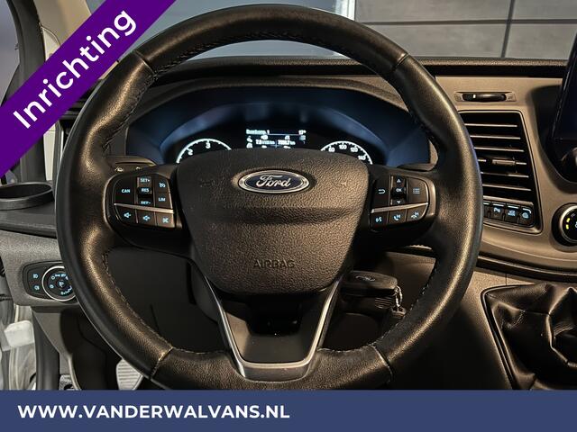 Ford TRANSIT CUSTOM 2.0 TDCI L2H1 Inrichting Euro6 Airco | Navigatie | Camera | LED | Cruisecontrol | Apple Carplay Parkeersensoren, Verwarmde voorruit, Stoelverwarming, Bijrijdersbank, 2800kg trekvermogen