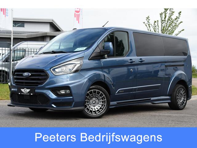 Ford TRANSIT CUSTOM 320 2.0 TDCI L2H1 MS-RT DC Full Options! Adaptieve Cruise, Camera, Carplay, 185PK, Xenon, Automaat, Leder, Stoelverwarming, Trekhaak, Uniek!