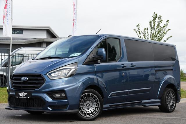 Ford TRANSIT CUSTOM 320 2.0 TDCI L2H1 MS-RT DC Full Options! Adaptieve Cruise, Camera, Carplay, 185PK, Xenon, Automaat, Leder, Stoelverwarming, Trekhaak, Uniek!