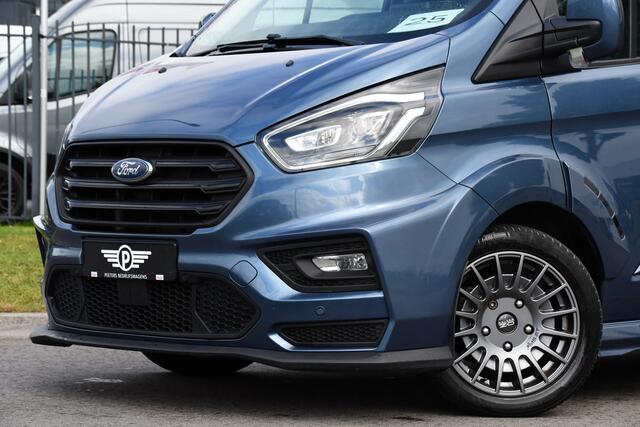 Ford TRANSIT CUSTOM 320 2.0 TDCI L2H1 MS-RT DC Full Options! Adaptieve Cruise, Camera, Carplay, 185PK, Xenon, Automaat, Leder, Stoelverwarming, Trekhaak, Uniek!