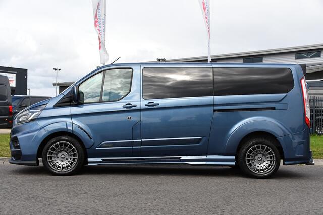 Ford TRANSIT CUSTOM 320 2.0 TDCI L2H1 MS-RT DC Full Options! Adaptieve Cruise, Camera, Carplay, 185PK, Xenon, Automaat, Leder, Stoelverwarming, Trekhaak, Uniek!