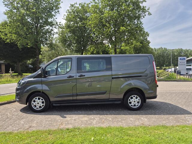 Ford TRANSIT CUSTOM 130pk L2H1 DC L+R schuifdeur Camera Trekhaak lmv sidebars pdc