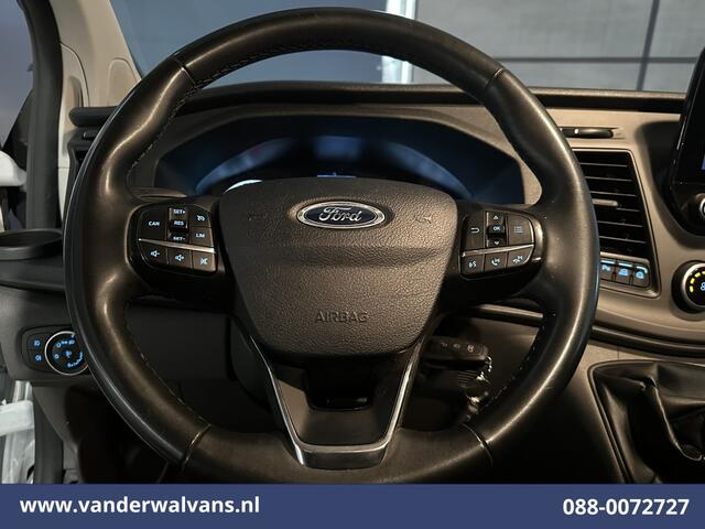 Ford TRANSIT CUSTOM 2.0 TDCI 131pk L2H1 Euro6 Airco | Apple Carplay | LED | Cruisecontrol | Stoelverwarming Verwarmde voorruit, Parkeersensoren, Bijrijdersbank, 2800kg trekvermogen
