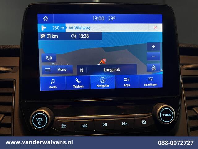Ford TRANSIT CUSTOM 2.0 TDCI L2H1 Euro6 Airco | Camera | Navigatie | LED | Android Auto | Cruisecontrol | Stoelverwarming 2800kg trekvermogen, Verwarmde voorruit, Parkeersensoren, Bijrijdersbank