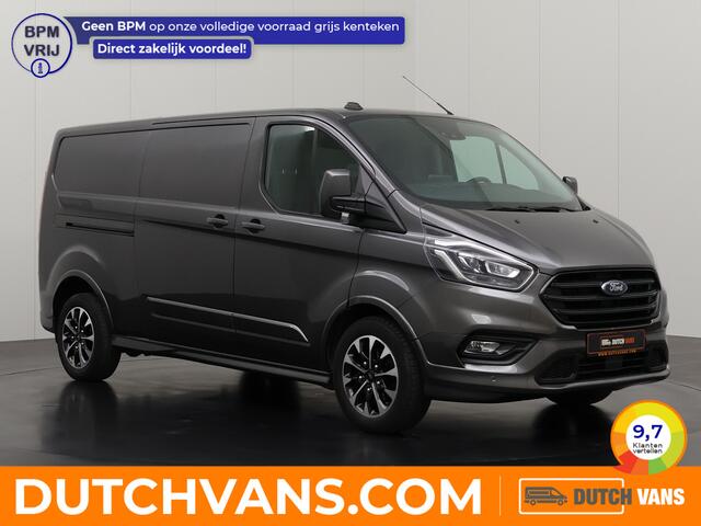 Ford TRANSIT CUSTOM 2.0TDCi Automaat Lang Sport | Leder | Navigatie | Camera | 3-Persoons | Airco | Cruise