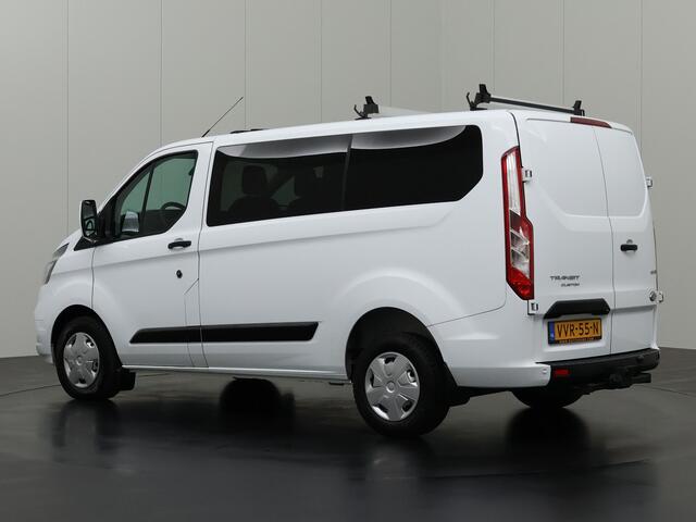 Ford TRANSIT CUSTOM 2.0TDCI 130PK Dubbele Cabine | Navigatie | Camera | 6-Peroons | Trekhaak | Dakdragers