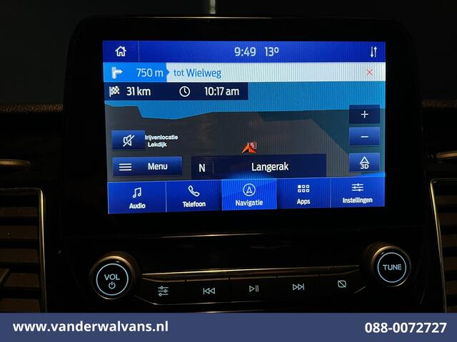 Ford TRANSIT CUSTOM 2.0 TDCI 170pk L2H1 Euro6 Airco | 2x zijdeur | Camera | Navigatie | Apple Carplay | LED | 2800kg Trekhaak Cruisecontrol, Stoelverwarming, Verwarmde voorruit, Parkeersensoren, Bijrijdersbank