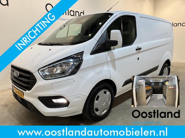 Ford TRANSIT CUSTOM 340 L1H1 PHEV Trend Automaat / Euro 6 / Servicebus / Inrichting / Airco / Cruise Control / Camera / CarPlay / Klep / 3-Zits / 18.000 KM !!