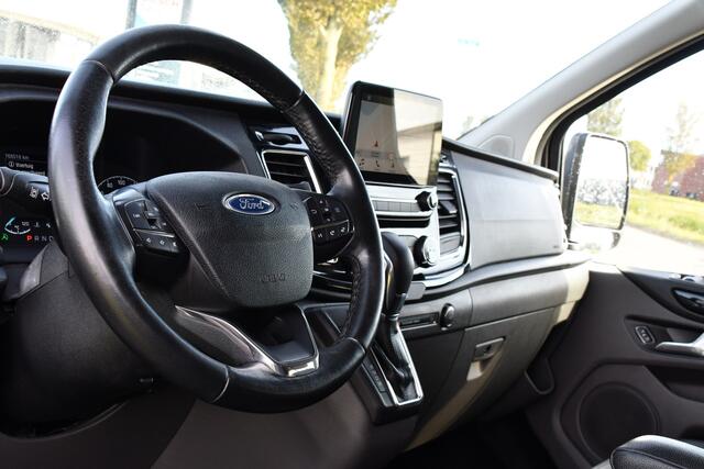 Ford TRANSIT CUSTOM 2.0 TDCI L1H1 Sport DC Camera, Cruise, Carplay, 170pk, Automaat, Leder, Trekhaak, Stoelverwarming, NAVI, Uniek!