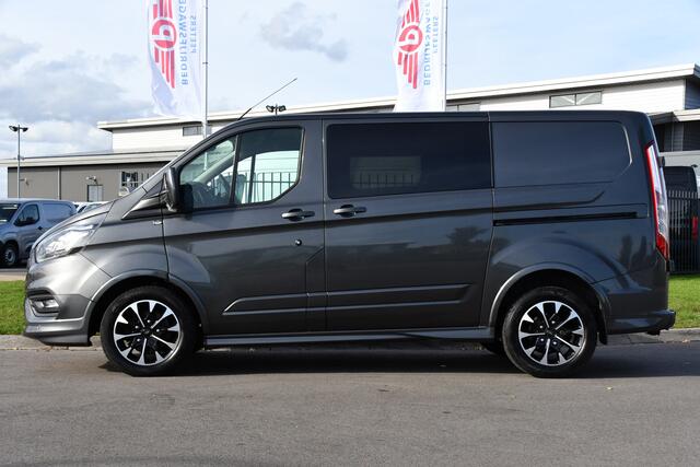 Ford TRANSIT CUSTOM 2.0 TDCI L1H1 Sport DC Camera, Cruise, Carplay, 170pk, Automaat, Leder, Trekhaak, Stoelverwarming, NAVI, Uniek!