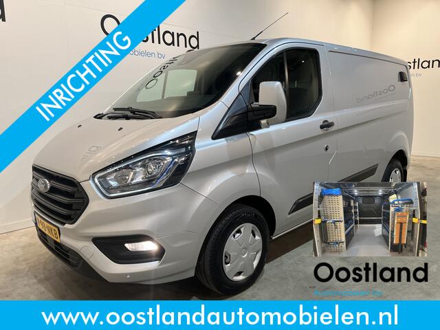 Ford TRANSIT CUSTOM 2.0 TDCI L1H1 Trend 130 PK Servicebus / Sortimo Inrichting / Euro 6 / Airco / Cruise Control / Camera / CarPlay / Navigatie / 3-Zits /