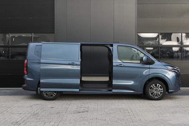 Ford TRANSIT CUSTOM E-Transit 340 L2H1 Limited 65 kWh 218pk - 2x Schuif - LED - 360 Camera - B&O - ACC - Navi - Stoel/Stuurverwarming - Rijklaar
