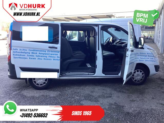 Ford TRANSIT CUSTOM 2.2 TDCI Trend DC Dubbel Cabine EXPORT 6 Pers./ Navi/ Camera/ Cruise/ Airco / PDC V+A/ Trekhaak