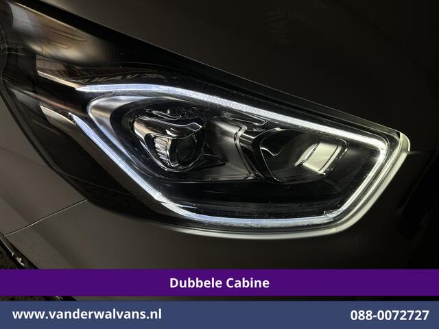 Ford TRANSIT CUSTOM 2.0 TDCI 130pk L2H1 Dubbele Cabine Euro6 Airco | 6-Zits | LM velgen | LED | Navigatie | Cruisecontrol | 2800kg Trekhaak Stoelverwarming, Verwarmde voorruit, Parkeersensoren, Sidebars