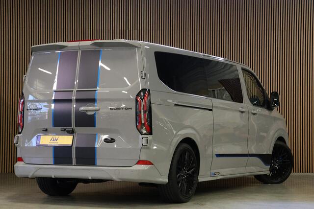 Ford TRANSIT CUSTOM 300 2.0 TDCI L2H1 Sport 170 PK DC | L+R Schuifdeur | Dubbel Cabine | 360 Camera | ACC | Blind Spot | Navigatie | Camera | CarPlay | Lane Assist | | Raptor Edition | Elek. Trekhaak | 5-Zitter | BPM VRIJ | Verlengde fabrieksgarantie tot 12-2029 | Dubbel Cab