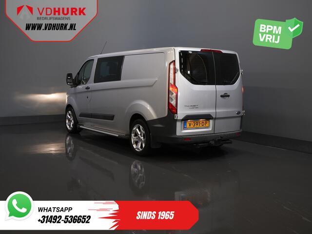 Ford TRANSIT CUSTOM 2.2 TDCI Trend Dubbel Cabine DC L2 BPM VRIJ! NL Auto/ Leder/ Stoelverw./ Camera/ PDC/ LMV/ Sidesteps