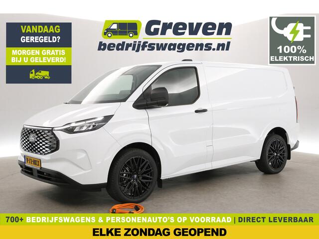 Ford TRANSIT CUSTOM E-Transit 320 L1H1 65 kWh | Nieuw | Elektrisch | Snelladen | Virtual Cockpit | Clima | Camera | 3-Zits | Cruise | Carplay | Stoelverw.