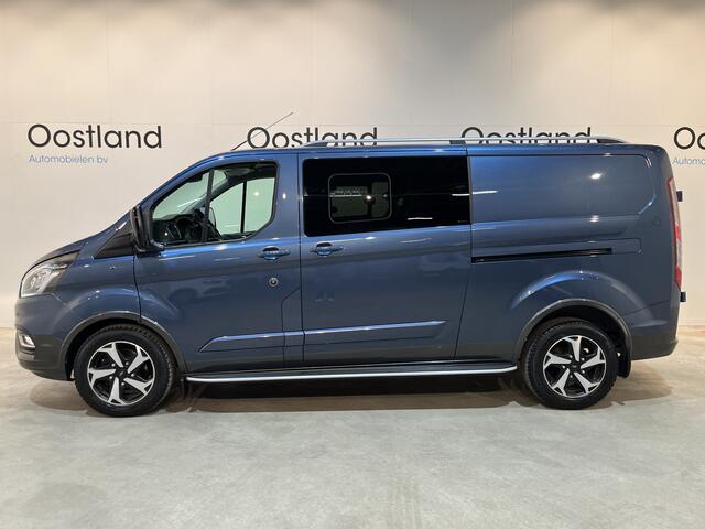 Ford TRANSIT CUSTOM 320 2.0 TDCI L2H1 Active 170 PK Automaat DC Dubbel Cabine / Euro 6 / 2X Schuifdeur / Airco / Cruise Control / Camera / CarPlay / Navigatie / Trekhaak / 52.500 KM !!