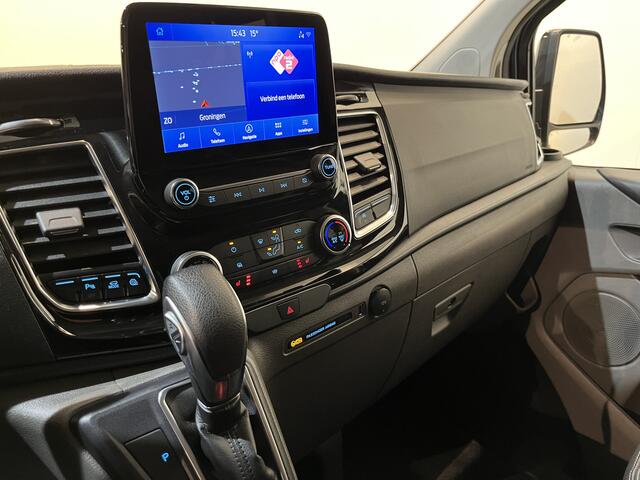 Ford TRANSIT CUSTOM 320 2.0 TDCI L2H1 Active 170 PK Automaat DC Dubbel Cabine / Euro 6 / 2X Schuifdeur / Airco / Cruise Control / Camera / CarPlay / Navigatie / Trekhaak / 52.500 KM !!