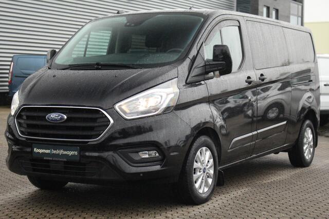Ford TRANSIT CUSTOM 300 2.0TDCI 170pk L2H1 Limited DC | Automaat | L+R Zijdeur | Trekhaak | Carplay/Android | Lease 501,- p/m