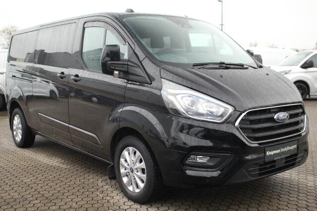 Ford TRANSIT CUSTOM 300 2.0TDCI 170pk L2H1 Limited DC | Automaat | L+R Zijdeur | Trekhaak | Carplay/Android | Lease 501,- p/m