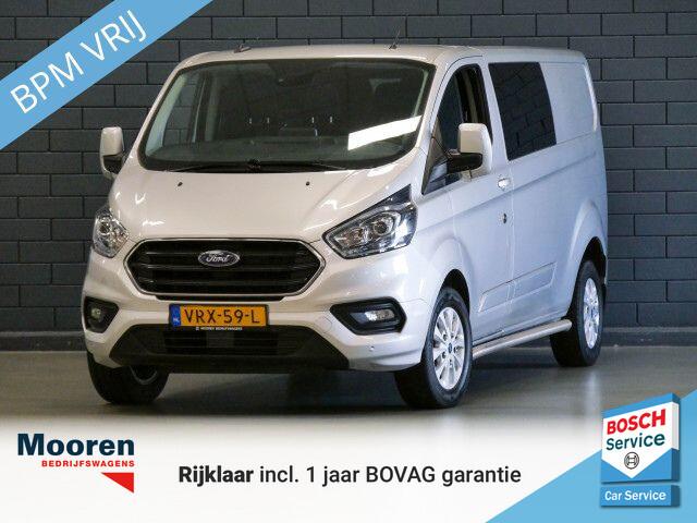 Ford TRANSIT CUSTOM 300 2.0 TDCI L2H1 Limited Dubbele Cabine | TREKHAAK | WINTERPACK | CARPLAY | 6 PERS. | PDC |