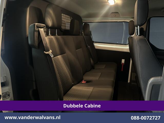 Ford TRANSIT CUSTOM 2.0 TDCI L1H1 Dubbele Cabine Euro6 Airco | Navigatie | 5-Zits | Imperiaal | Apple Carplay | LED Android Auto, 2500kg Trekhaak, Cruisecontrol, Parkeersensoren, Stoelverwarming