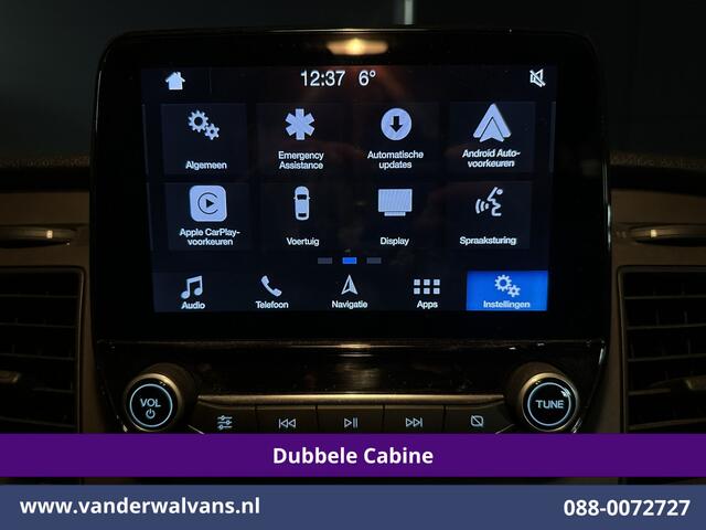 Ford TRANSIT CUSTOM 2.0 TDCI L1H1 Dubbele Cabine Euro6 Airco | Navigatie | 5-Zits | Imperiaal | Apple Carplay | LED Android Auto, 2500kg Trekhaak, Cruisecontrol, Parkeersensoren, Stoelverwarming