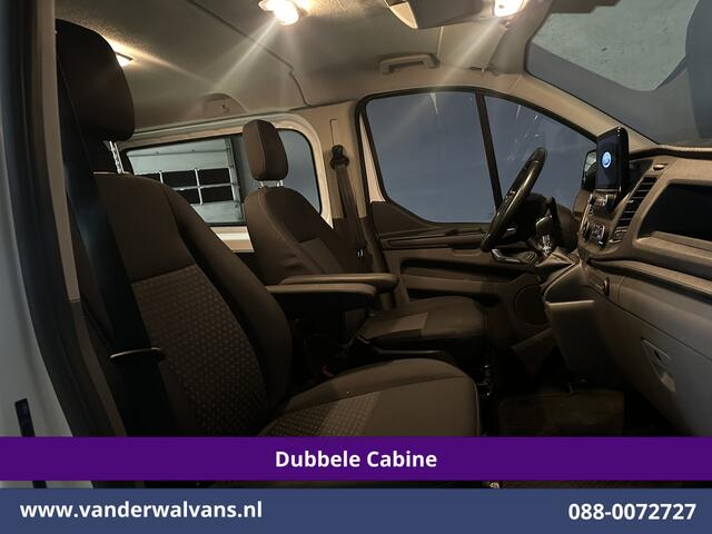 Ford TRANSIT CUSTOM 2.0 TDCI L1H1 Dubbele Cabine Euro6 Airco | Navigatie | 5-Zits | Imperiaal | Apple Carplay | LED Android Auto, 2500kg Trekhaak, Cruisecontrol, Parkeersensoren, Stoelverwarming