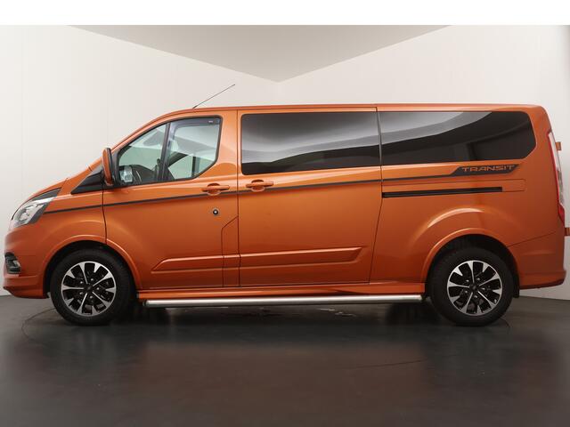 Ford TRANSIT CUSTOM 320 2.0 TDCI L2H1 185PK Dubbel cabine | AUTOMAAT | Adapt. cruise | Trekhaak | Winter Pack | dubbele schuifdeur | Camera |