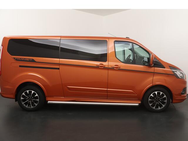Ford TRANSIT CUSTOM 320 2.0 TDCI L2H1 185PK Dubbel cabine | AUTOMAAT | Adapt. cruise | Trekhaak | Winter Pack | dubbele schuifdeur | Camera |