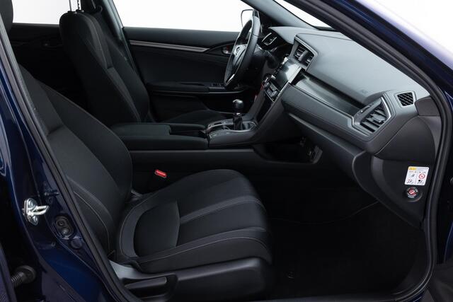 Honda CIVIC 1.0 i-VTEC Elegance | Adapaptive Cruise Control | Rijstrookbegeleiding | Parkeersensoren V+A | Full Led | Navigatie | Achteruitrijcamera | Stoelverwarming |