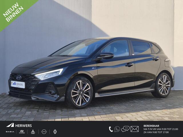 Hyundai I 20 1.0 T-GDI N Line Automaat / Fabrieksgarantie tot 09-2026 / Dealer onderhouden / Stuur en Stoel verwarming / Apple Carplay Android Auto / Achteruitrijcamera / Adaptief CC / Bose Audio Systeem / Climate control /