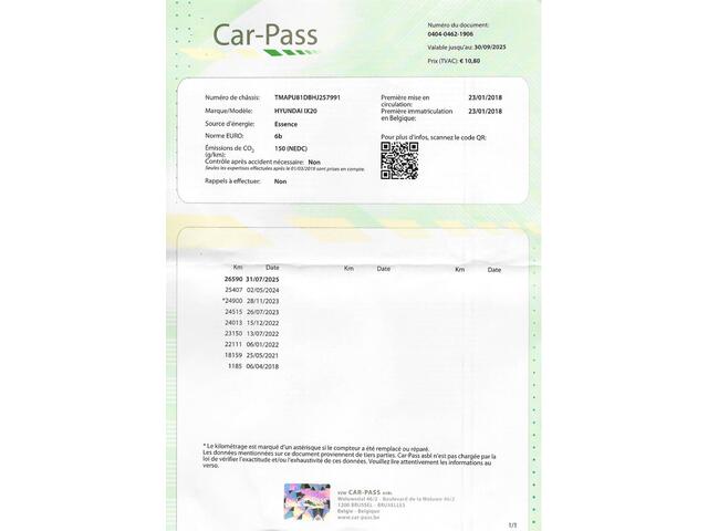 Hyundai IX20 1.6i Premium Automaat - Navigatie - Camera - Slechts 26.000 km !! - 1e Eigenaar