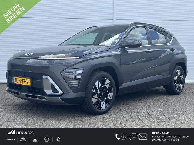 Hyundai Kona 1.6 GDI HEV Comfort Smart voorstoelen verwarmd/ Apple Carplay/Android Auto/ navigatiesysteem/ kleur parelmoer - Ecotronic Gray Pearl/
