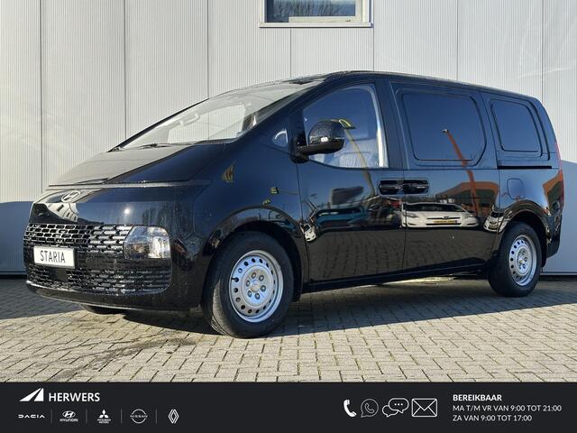 Hyundai Staria 1.6 T-GDI HEV / 30% Korting / Navigatie / Climate Control / Zijwind Assistent / DAB Radio / Achteruitrijcamera /