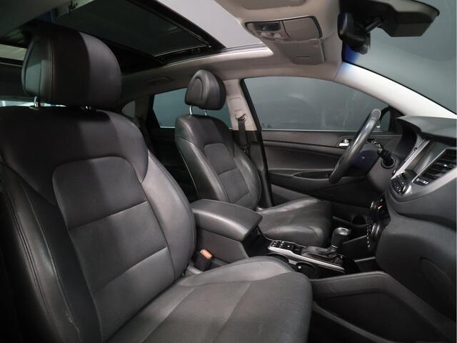 Hyundai TUCSON 1.6 T-GDi Comfort 4WD [SCHUIFKANTELDAK, VOL LEDER, CAMERA, STOELVENTILATIE + VERWARMING, CLIMATE, NAVIGATIE, NIEUWSTAAT]