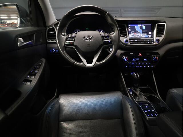 Hyundai TUCSON 1.6 T-GDi Comfort 4WD [SCHUIFKANTELDAK, VOL LEDER, CAMERA, STOELVENTILATIE + VERWARMING, CLIMATE, NAVIGATIE, NIEUWSTAAT]