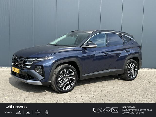 Hyundai TUCSON 1.6 T-GDI HEV Premium / Leder / 360 Camera / Stoel- & Stuurverwarming / Stoelverkoeling / Navigatie / Adaptive Cruise Control / Climate Control / Snel Leverbaar! /