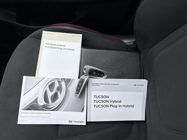Hyundai TUCSON 1.6 T-GDI HEV N Line Sky / Trekhaak (1650kg) / Elektrisch glazen panorama-dak / Kunstlederen/suede bekleding / Stoelverwarming voor/achter / All-season banden /