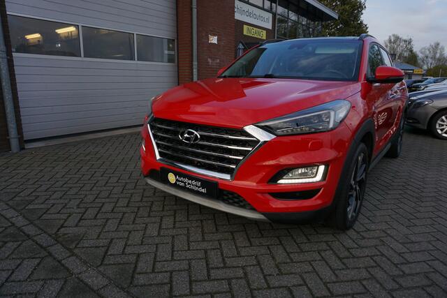 Hyundai TUCSON 1.6 T-GDI 177PK AUTOMAAT PREMIUM LUXE! DEALER ONDERHOUDEN! PANORAMADAK STOELKOELING+VERWARMING LEDER ELECTR.STOELEN 19INCH LMV ADAPTIEVE CRUISE CLIMA CRUISE FULL LED ELECTR.KLEP ENZ...