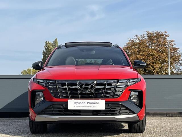 Hyundai TUCSON 1.6 T-GDI 265PK PHEV N Line 4WD | Trekhaak | Panorama schuifkanteldak | Blind spot view monitor | Alcantara premium bekleding | N-Line Pack | Sidesteps |
