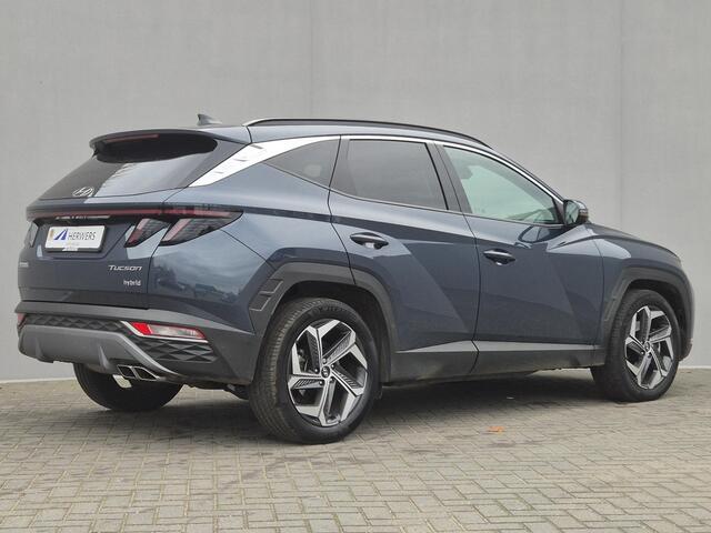 Hyundai TUCSON 1.6 T-GDI HEV Premium Sky Automaat / Fabrieksgarantie tot 03-2029 / Dealer onderhouden / Adaptief cruise control / Glazen schuif- en kanteldak / Elektrische achterklep / Stuur-, Stoel en Achterbank verwarming / Rondomzicht camera / Adaptief CC /