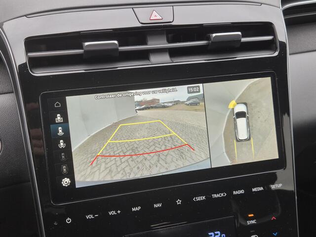 Hyundai TUCSON 1.6 T-GDI HEV Premium Sky Automaat / Fabrieksgarantie tot 03-2029 / Dealer onderhouden / Adaptief cruise control / Glazen schuif- en kanteldak / Elektrische achterklep / Stuur-, Stoel en Achterbank verwarming / Rondomzicht camera / Adaptief CC /