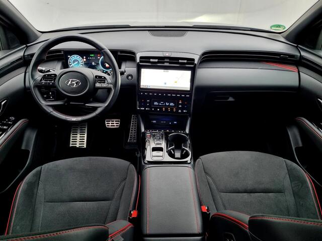 Hyundai TUCSON 1.6 T-GDI PHEV N Line 4WD / Vaste Trekhaak 13-polig (Trekgewicht 1.350kg) / Stuur- en Stoelverwarming / Stoelverkoeling / 360° Camera / Apple Carplay & Android Auto / Elektrische Achterklep / Climate Control / Adaptieve Cruise Control / Elektrisch Verste